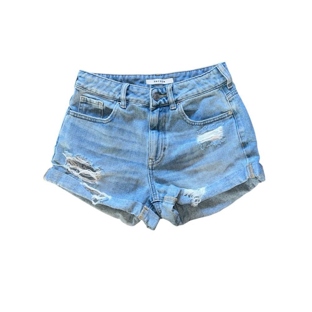 PacSun Light Wash Mom Jean Shorts